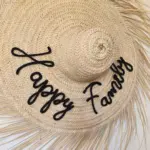 Personalized Boho Palm Leaf Fringe Wall Hat – Handwoven Natural Home Décor & Gift - Image 13