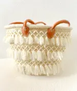 🌸 Beaded Boho Beach Bag – Handmade Moroccan Tote (Big Size) - Image 6