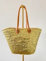 ✨ XL Gold Sequin Beach Bag – Handmade Moroccan Boho Tote