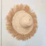Boho Palm Leaf Fringe Hat – Handmade Wall Décor & Summer Fashion Accessory - Image 5