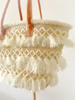 🌸 Beaded Boho Beach Bag – Handmade Moroccan Tote (Big Size) - Image 4
