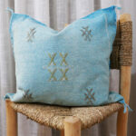 Handmade Cactus Silk Cushion Cover