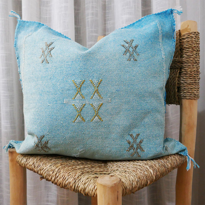 Handmade Cactus Silk Cushion Cover
