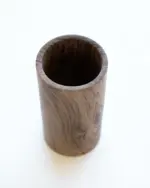 Small Walnut Wood Jar – Handmade Moroccan Wooden Pot
