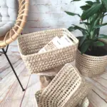 Handwoven Natural Fiber Storage Basket – Authentic & Multifunctional Organizer - Image 5