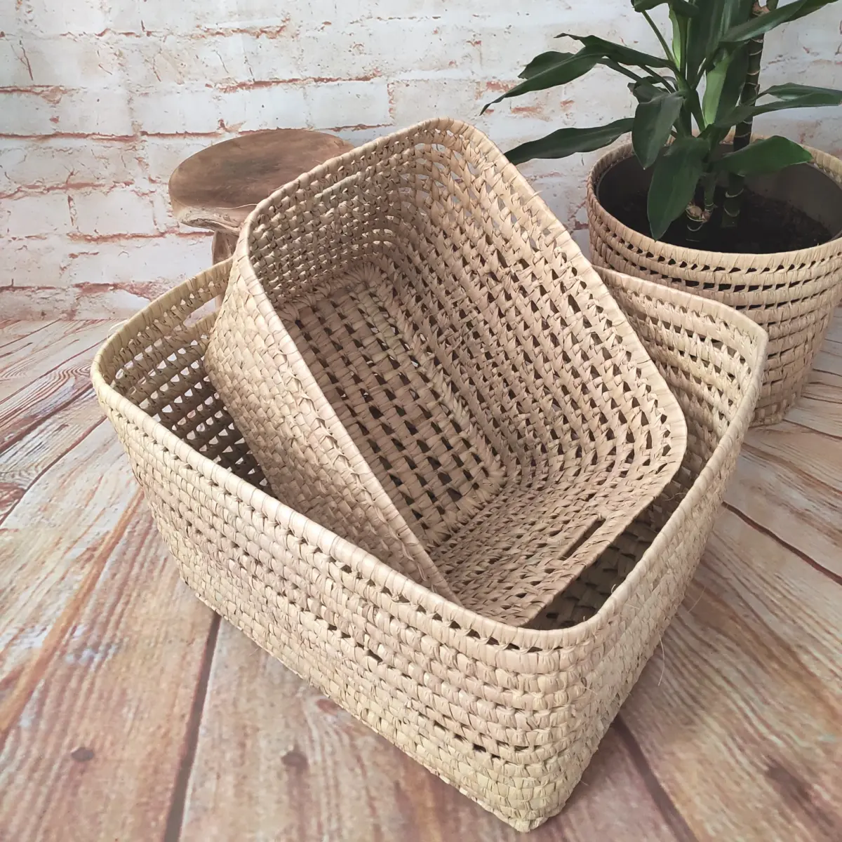 Large Natural Fiber Storage Baskets – Handwoven Organizers in 6 Sizes - Image 11