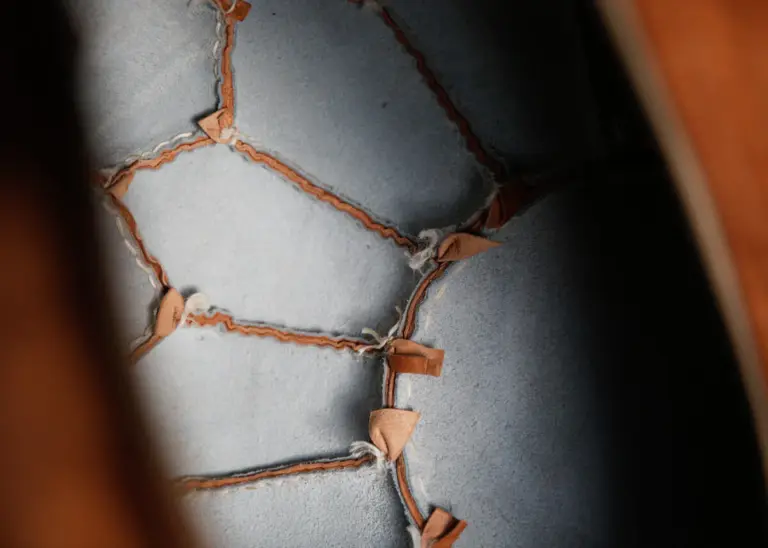 Moroccan Leather Pouffe