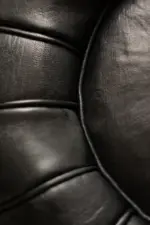 Moroccan Leather Pouffe