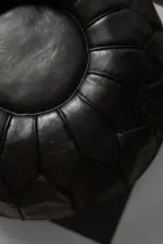 Moroccan Leather Pouffe