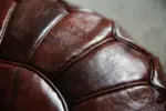 Moroccan Leather Pouffe