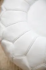 Moroccan Leather Pouffe