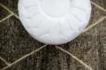 Moroccan Leather Pouffe