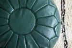 Moroccan Leather Pouffe
