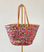 🌸 Boho Sequin Beach Bag – Handmade in Marrakech