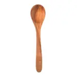 Long Olive Wood Cooking Spoon – Handcrafted Natural Wooden Utensil (29cm)