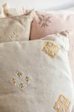 Handmade Cactus Silk Cushion Cover