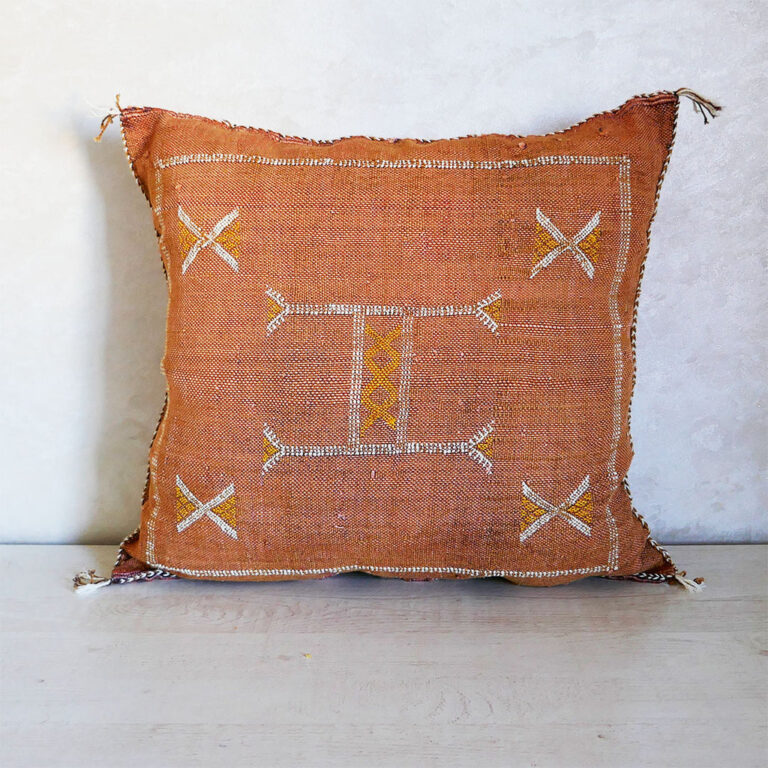 Handmade Cactus Silk Cushion Cover