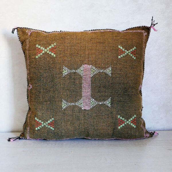 Handmade Cactus Silk Cushion Cover