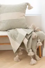 Moroccan Pompom Pillow