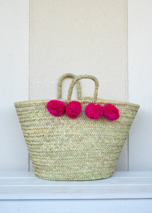 Basket with Pompons