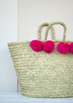 Basket with Pompons