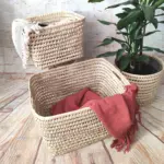 Large Natural Fiber Storage Baskets – Handwoven Organizers in 6 Sizes