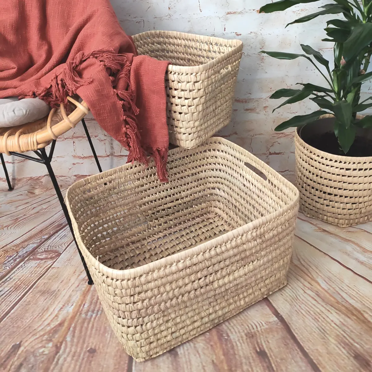 Large Natural Fiber Storage Baskets – Handwoven Organizers in 6 Sizes - Image 13