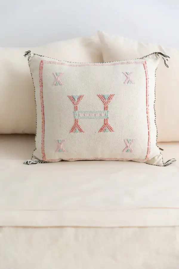 Handmade Cactus Silk Cushion Cover