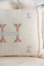 Handmade Cactus Silk Cushion Cover