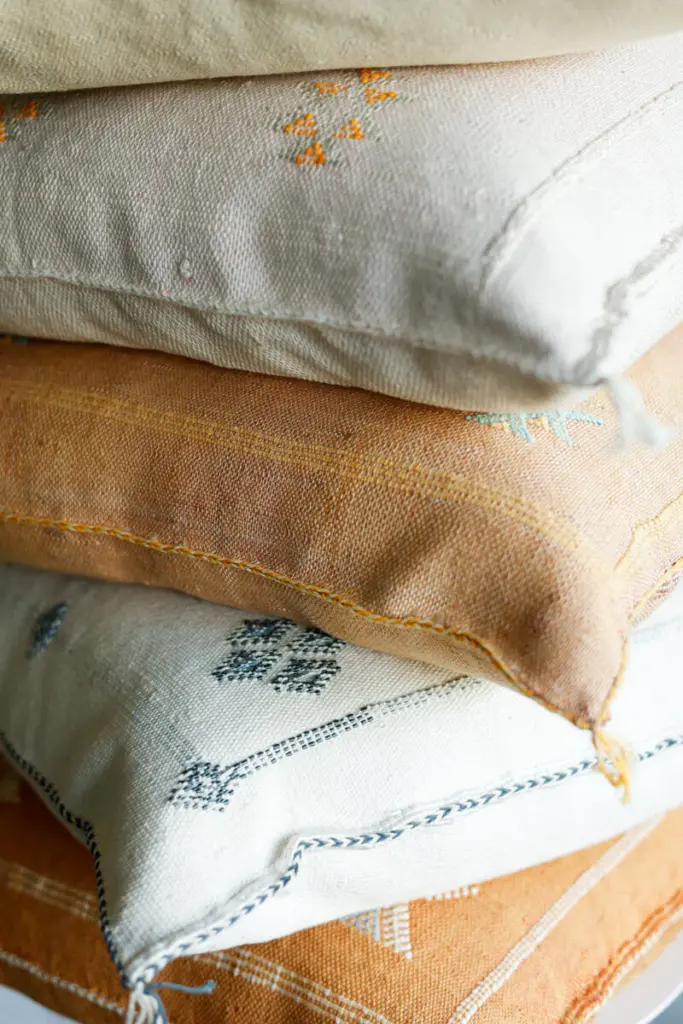 Handmade Cactus Silk Cushion Cover