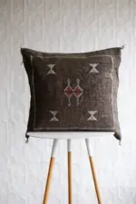 Handmade Cactus Silk Cushion Cover