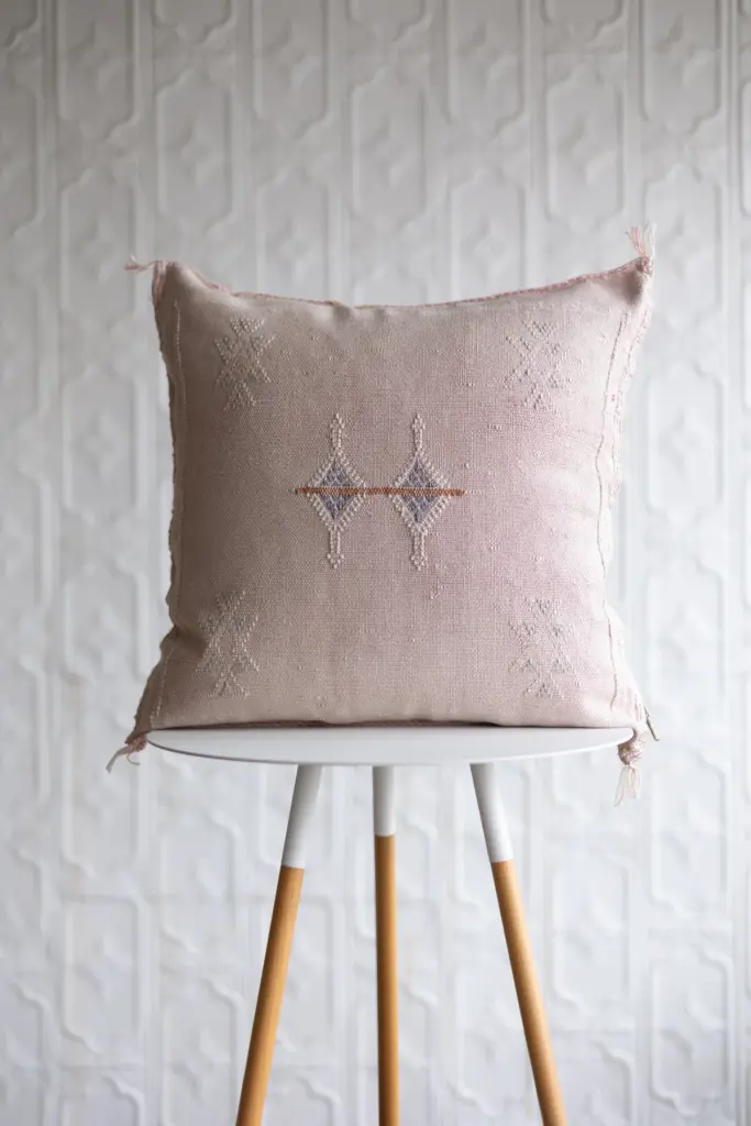 Handmade Cactus Silk Cushion Cover