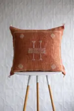 Handmade Cactus Silk Cushion Cover