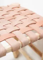 Handmade Leather Stool | Moroccan Boho Seating