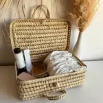 Handwoven Palm Leaf Suitcase – 40 cm Natural Storage Basket - Image 2