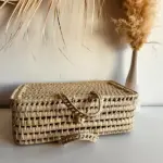 Handwoven Palm Leaf Suitcase – 40 cm Natural Storage Basket - Image 5