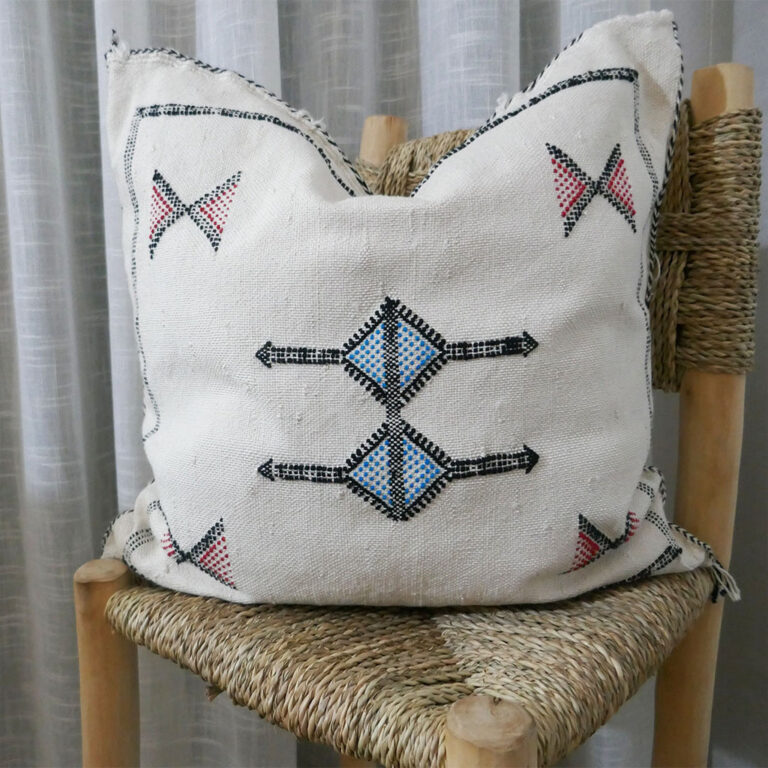 Handmade Cactus Silk Cushion Cover