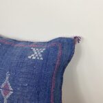 Handmade Cactus Silk Cushion Cover | Moroccan Sabra Pillow | Vintage Bohemian Berber Decor - Image 4
