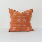 Handmade Cactus Silk Cushion Cover | Moroccan Sabra Pillow | Vintage Bohemian Berber Decor - Image 5