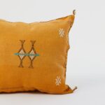 Handmade Cactus Silk Cushion Cover | Moroccan Sabra Pillow | Vintage Bohemian Berber Decor - Image 6