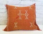 Handmade Cactus Silk Cushion Cover | Moroccan Sabra Pillow | Vintage Bohemian Berber Decor - Image 2
