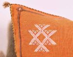 Handmade Cactus Silk Cushion Cover | Moroccan Sabra Pillow | Vintage Bohemian Berber Decor - Image 4