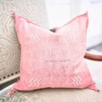 Handmade Cactus Silk Cushion Cover | Moroccan Sabra Pillow | Vintage Bohemian Berber Decor - Image 3