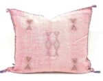 Handmade Cactus Silk Cushion Cover | Moroccan Sabra Pillow | Vintage Bohemian Berber Decor - Image 4