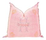 Handmade Cactus Silk Cushion Cover | Moroccan Sabra Pillow | Vintage Bohemian Berber Decor - Image 6
