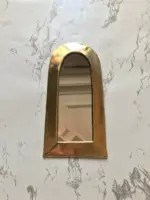 Set of 6 Moroccan Brass Wall Decorative Mirrors – Gold - Image 3