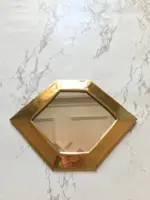Set of 6 Moroccan Brass Wall Decorative Mirrors – Gold