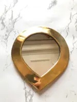 Set of 6 Moroccan Brass Wall Decorative Mirrors – Gold - Image 5