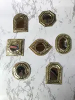 7 Moroccan Brass Wall Mirrors – Small Decorative Set