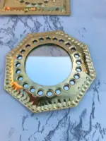 7 Moroccan Brass Wall Mirrors – Small Decorative Set - Image 5